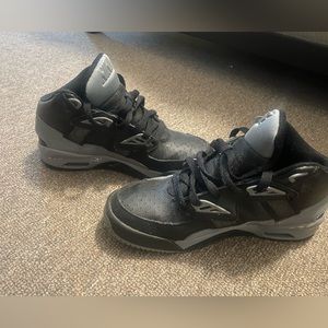 Black and gray Nikes 5 youth